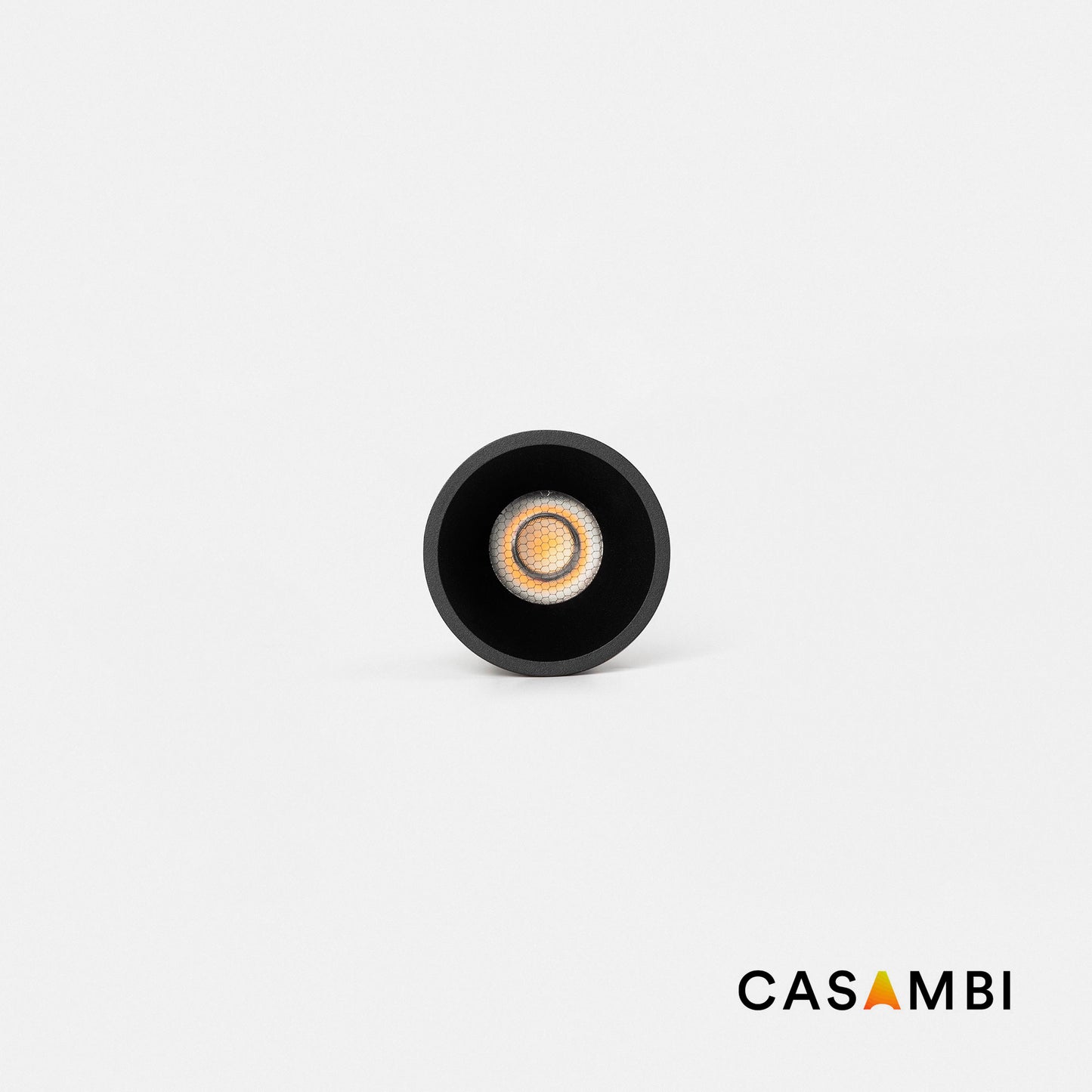 TULIPA Black recessed downlight 7W 36° 3000K CRI90 Casambi