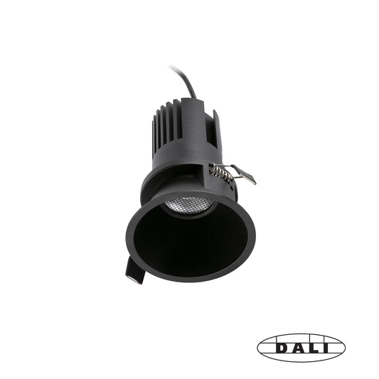 TULIPA Black symmetric downlight 15W 24° 2700K CRI90 DALI