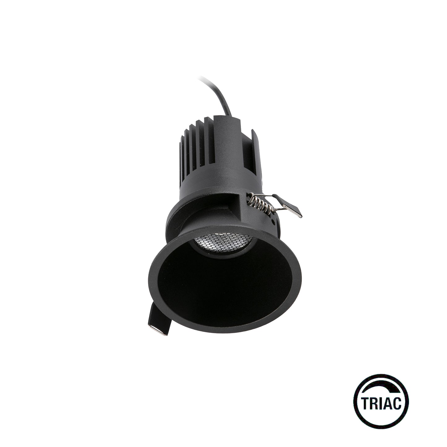 TULIPA Black symmetric downlight 15W 15° 4000K CRI90 TRIAC