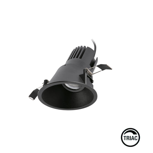 TULIPA Black asymmetric downlight 15W 24° 2700K CRI90 TRIAC