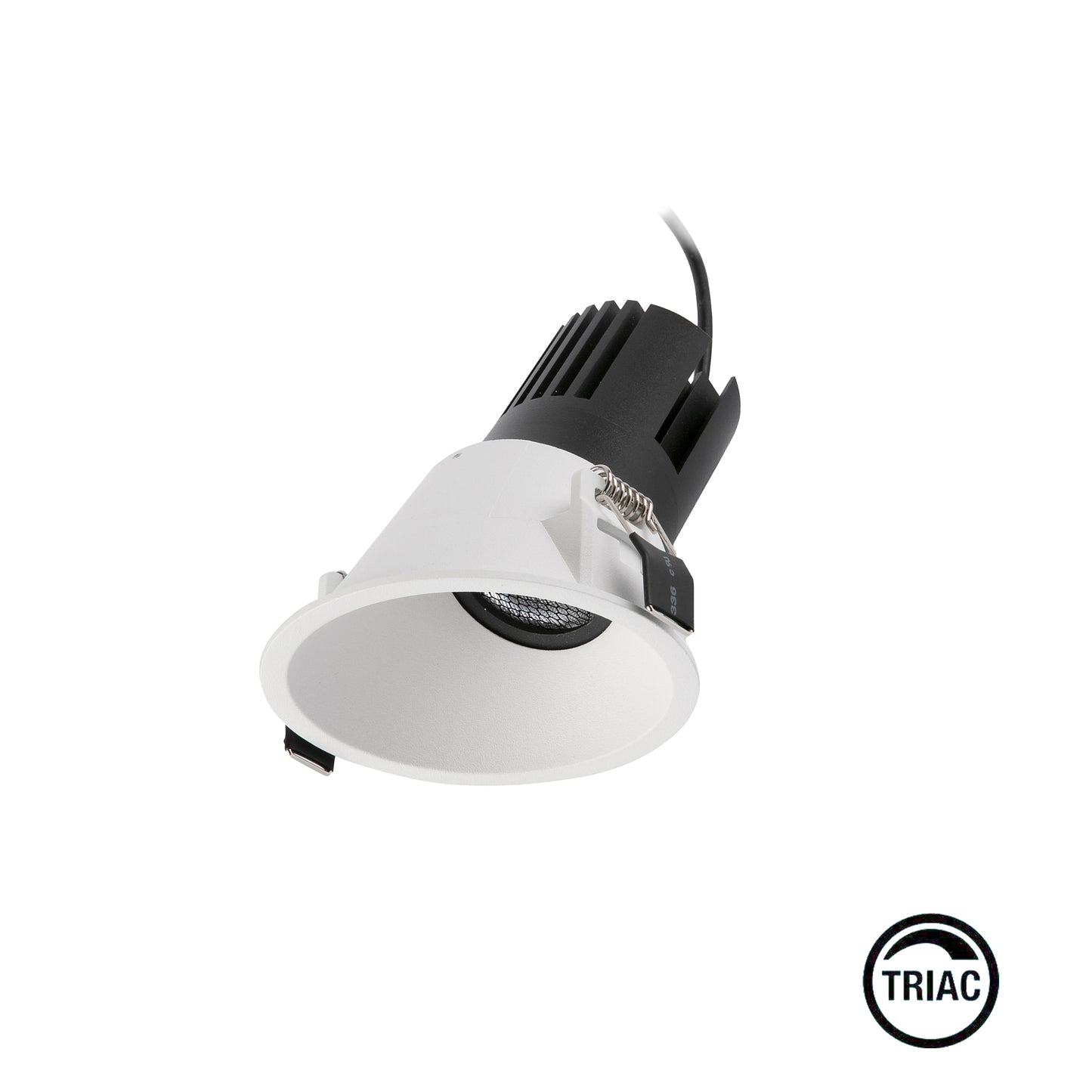 TULIPA Valge asümmeetriline allvalgusti IP65 15W 15° 3000K CRI90 TRIAC