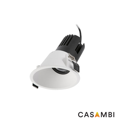 TULIPA White asymmetric downlight IP65 15W 15° 4000K CRI90 CASAMBI