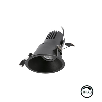TULIPA Black asymmetric downlight 15W 36° 4000K CRI90 TRIAC