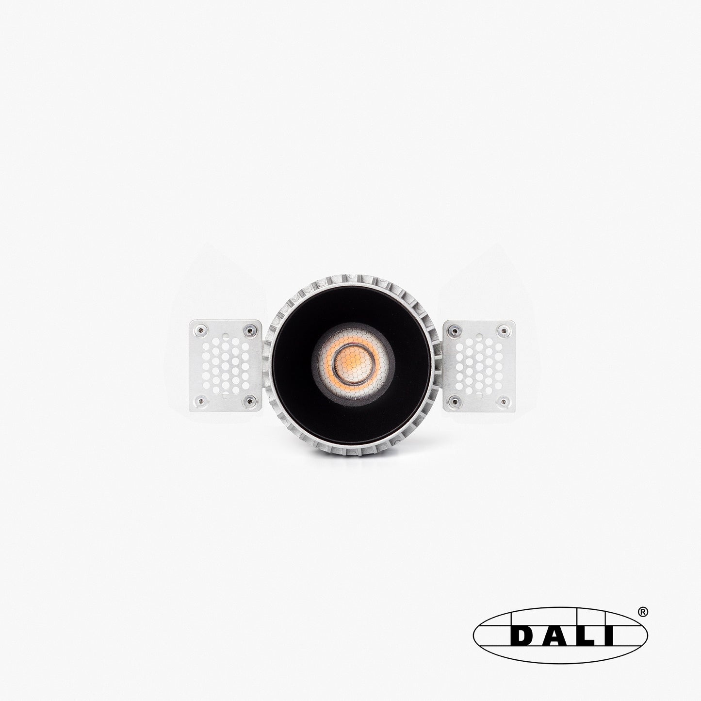 TULIPA Black recessed trimless downlight 7W 55° 3000K CRI90 DALI