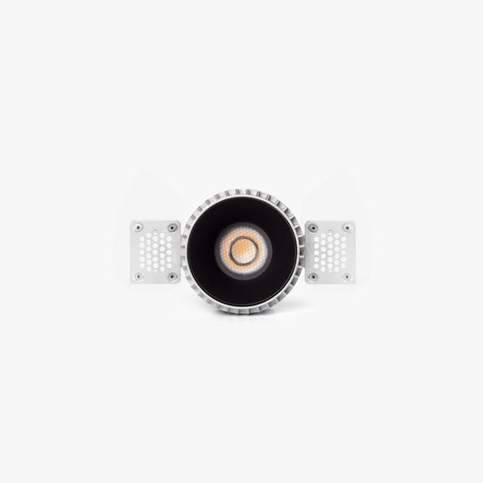 TULIPA Black recessed trimless downlight 10W 55° 3000K CRI90