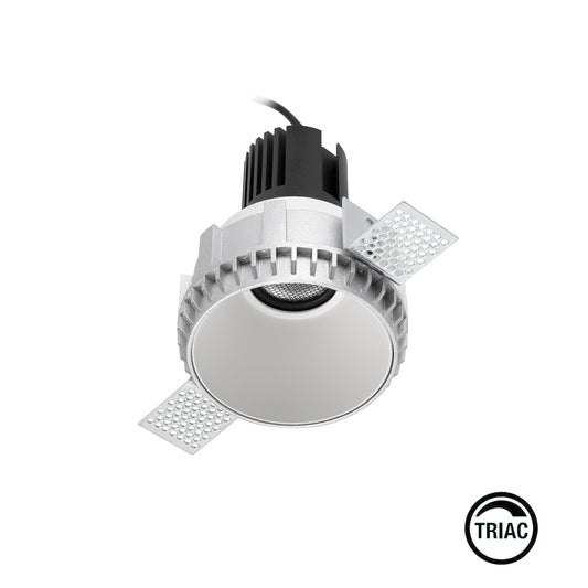 TULIPA White symmetric trimless downlight 15W 24° 3000K CRI90 TRIAC