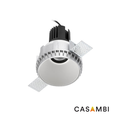 TULIPA White symmetric trimless downlight 15W 36° 3000K CRI90 CASAMBI