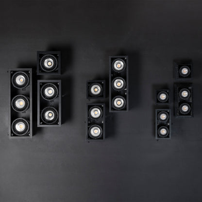 COLIN-2 Black recessed 48-72W BREAD 56°