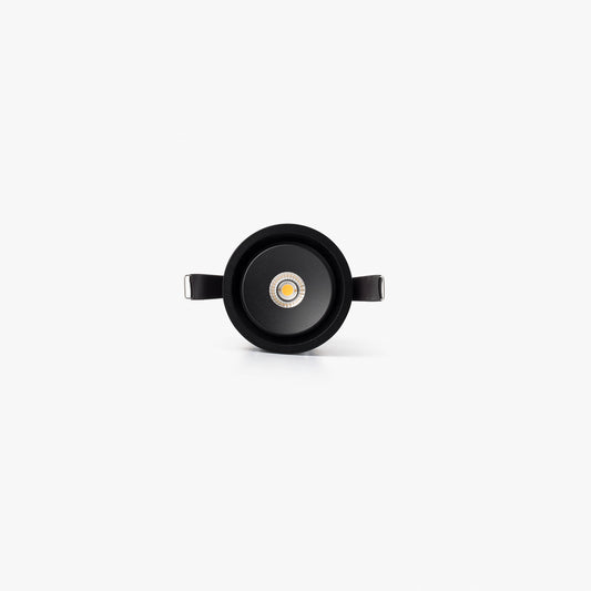TEIDE Black adjustable recessed downlight 10W 50° 2700K CRI97