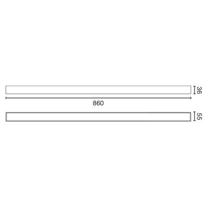 VIA EVO recessed 860 20W 4000K white prismático