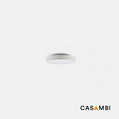 DOMIO white surface Ø400 36W prismatic 4000K CRI80 Casambi