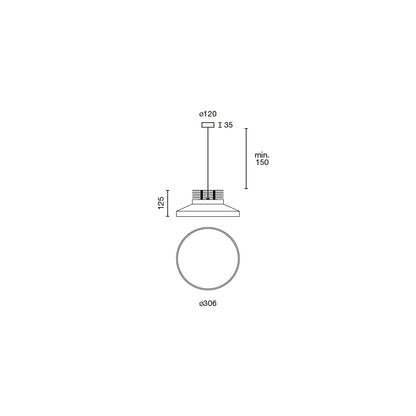 TAK PENDANT white prism pendant 20W 2700K CRI90 TRIAC