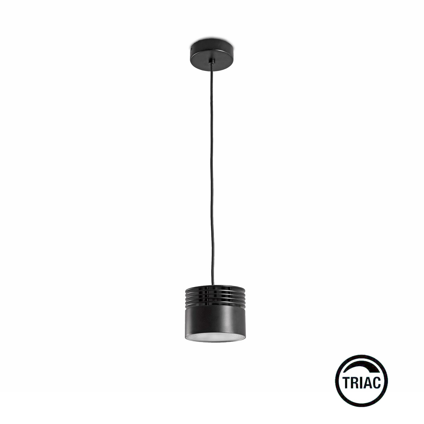 TEK PENDANT black 40º pendant 10W 3000K CRI90 TRIAC
