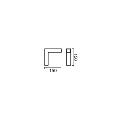 LUVA DECO CORNER Pinnaviimistlus valge 6W 3000K CASAMBI