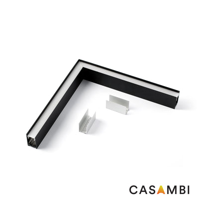 LUVA DECO CORNER Surface black 6W 4000K CASAMBI