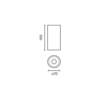 FOST SÜVISTATAV LAASTVALGUSTI valge Ø70 28W CRI97 3000K  60°  TRIAC
