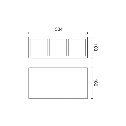 PODIUM Surface housing white 3L