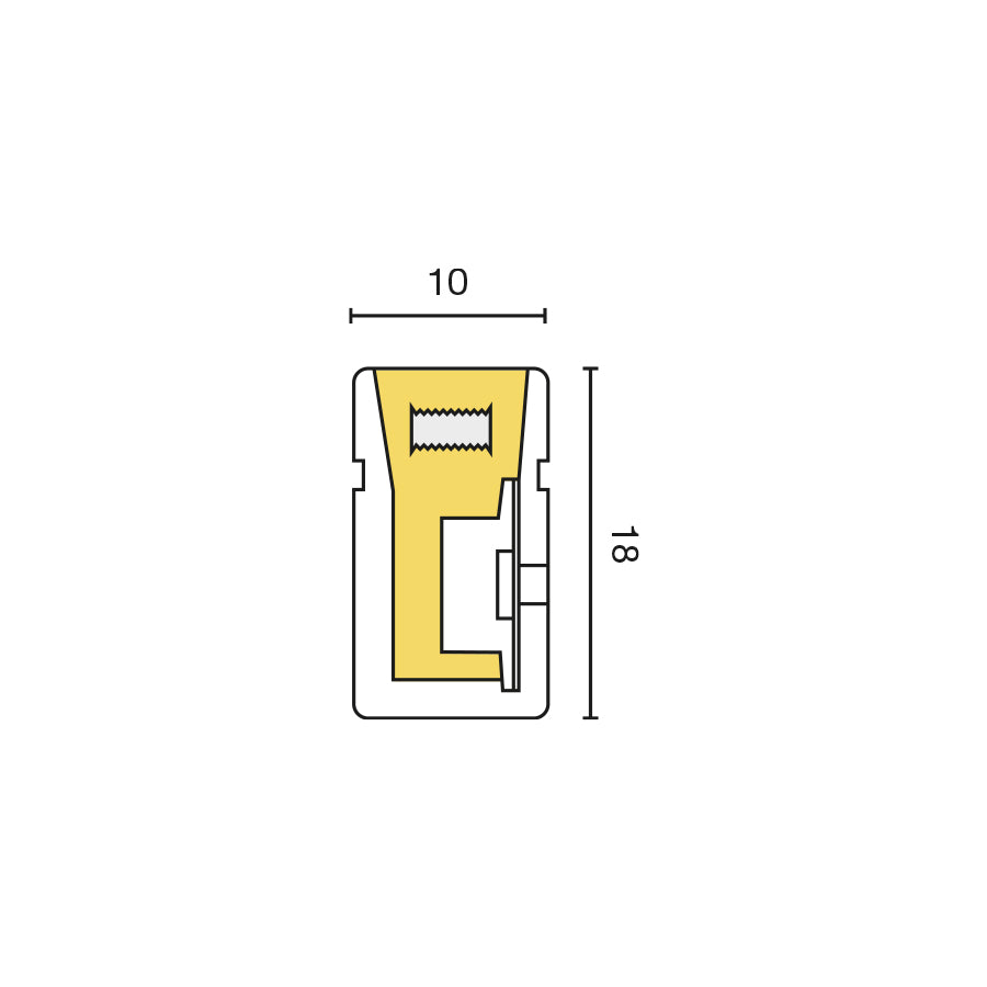 Vertical flexible LEDSTRIP IP67 3000K