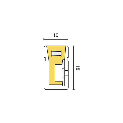 Vertical flexible LEDSTRIP IP67 3000K