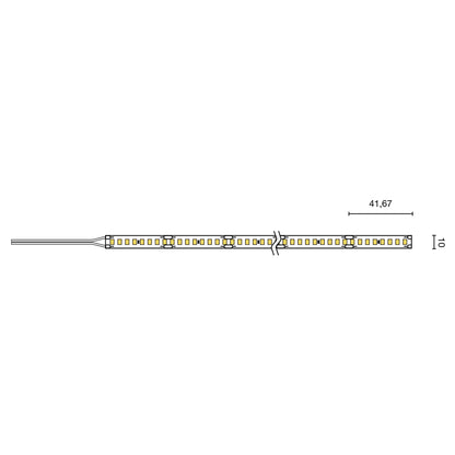 LED Strip 2835 19.2W 192LED/M IP20 3000K CRI80