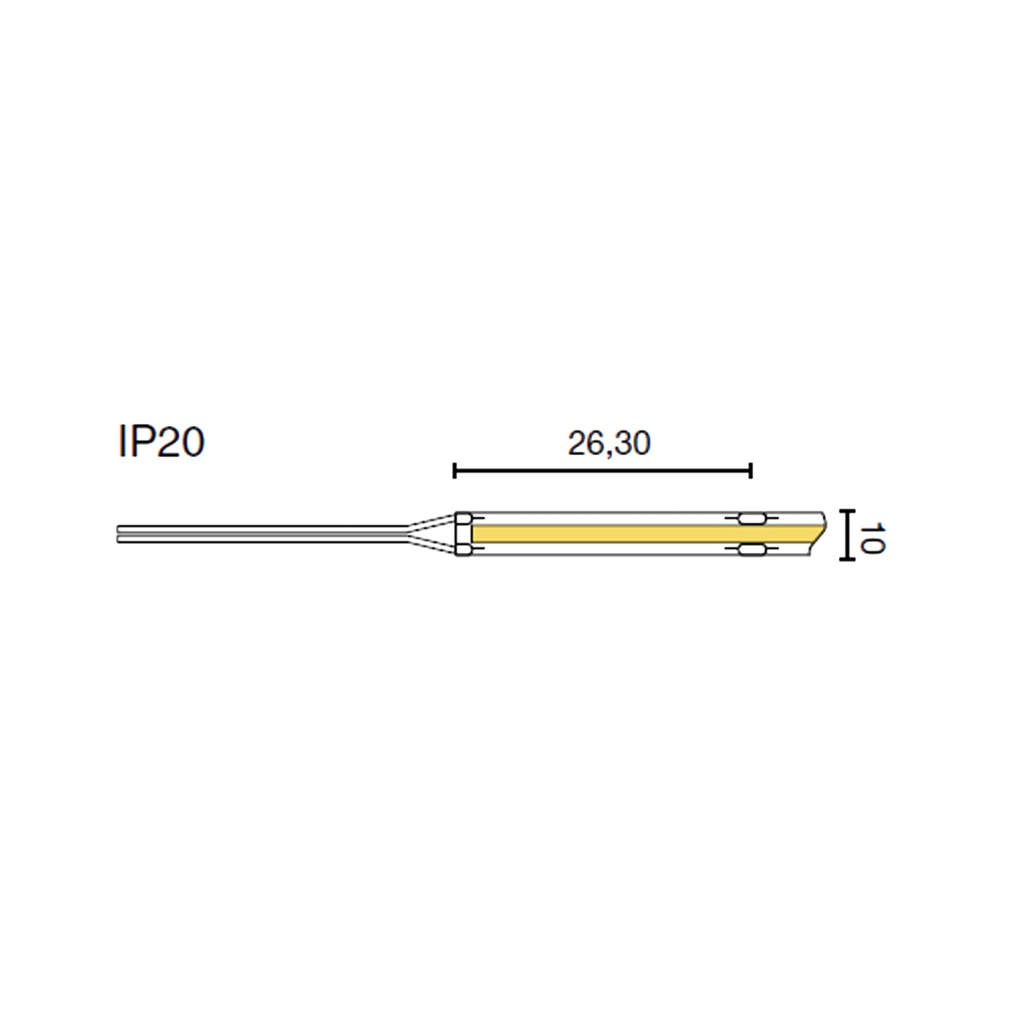 LED Strip COB TW 22W 2700-6500K CRI90 IP20