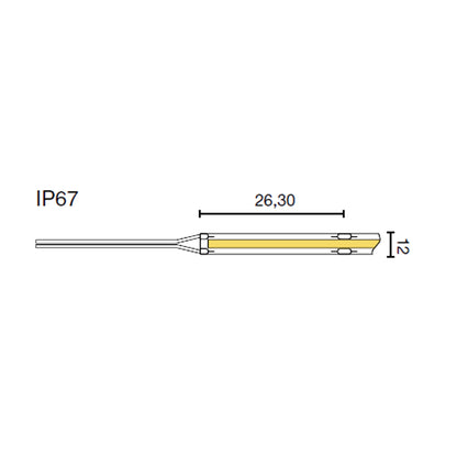 LED Strip COB TW 22W 2700-6500K CRI90 IP67