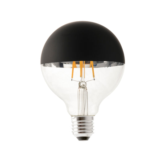 Dekoratiivne pirn G95 must E27 4W 2700K HIMERDATAV