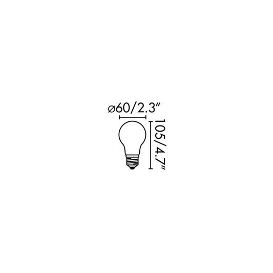 Bombilla LED de filamento ESTÁNDAR E27 4W 2700K TRANSPARENTE