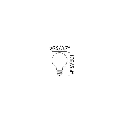 Pirn G95 MAT LED E27 8W 2700K 800Lm