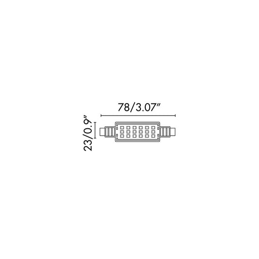 Bombilla R7S JP78MM LED 7W 2700K
