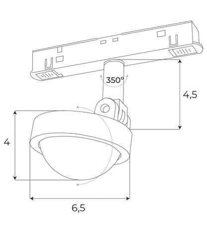 Maxlight M0046Z magneettinen kohdevalaisin 8 W Zigbee