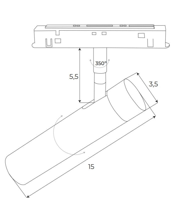 Maxlight M0049Z Magnetic Reflector 7,9W Zigbee