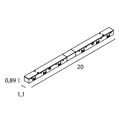 MAXLIGHT NA0002 Micro11 Connecteur électrique droit