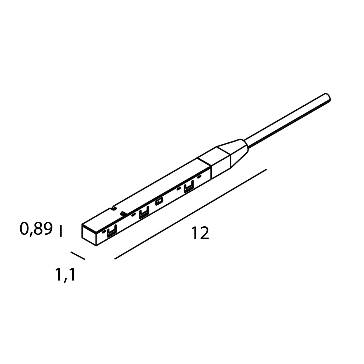 MAXLIGHT NA0001 Micro11 End feed for external power supply