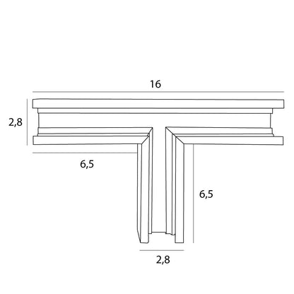 Maxlight MT0017 Magnetic T-junction low-profile surface track for MT0011/MT0012