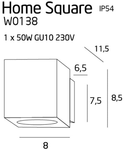 Maxlight W0138 Home Square