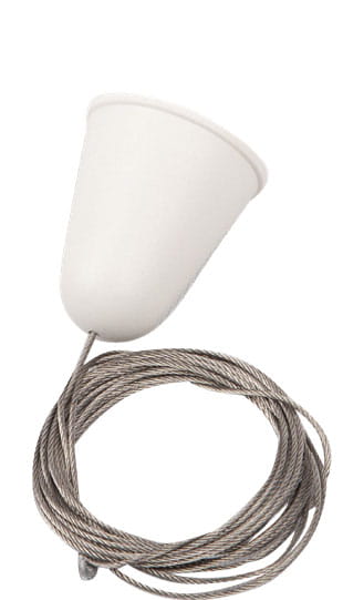 Maxlight MHT1-P15-WH Suspension à câble de 1,5m, avec réglage, sans support
