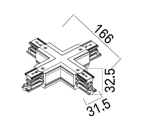 Maxlight MHT1-X-WH X connector