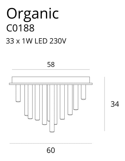 Maxlight C0188D Organic 60cm