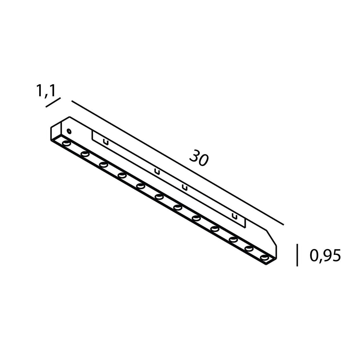 MAXLIGHT N0009N Micro11 Slim grid 12W On/Off