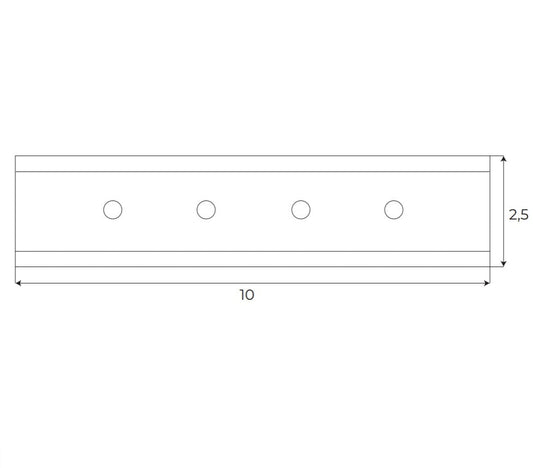 Maxlight MA0009 Magnetic Straight mechanical joiner for surface tracks