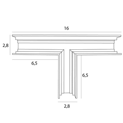 Maxlight MT0015 Magnetic T-junction high-profile surface track for MT0001/MT0002