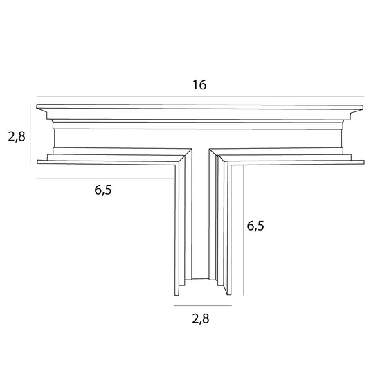 Maxlight MT0015 Magnetic T-junction high-profile surface track for MT0001/MT0002