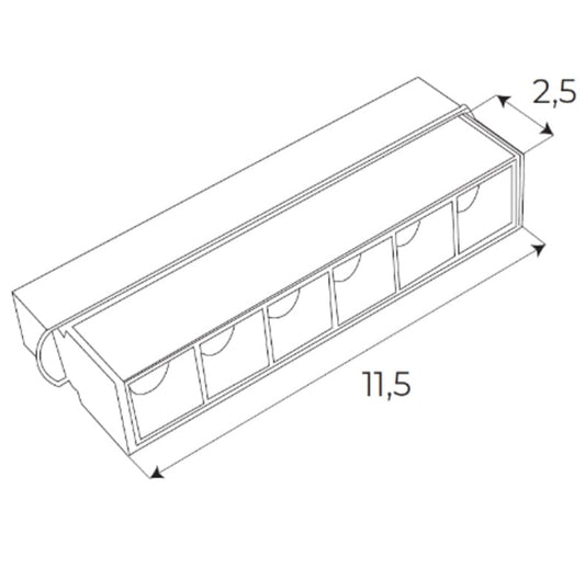 Maxlight M0025Z Magnetic Linear grid 11 cm Zigbee