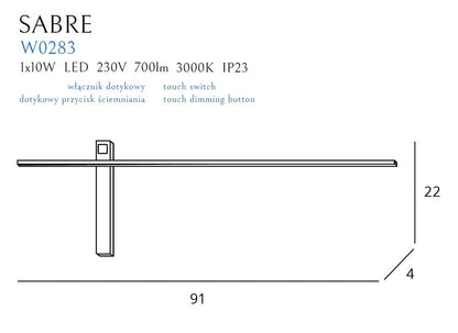 Maxlight W0283 Sabre 91cm