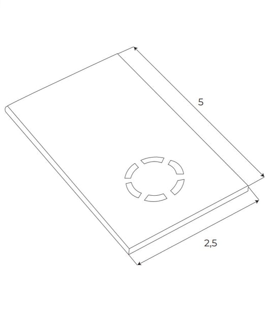 Maxlight MA0028 Magneettinen päätykappale korkean profiilin pinta-asennettavaan kiskoon MT0018/MT0019