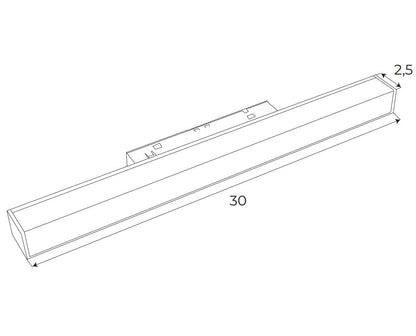 Maxlight M0001Z магнитный линейный светильник 30cm Zigbee