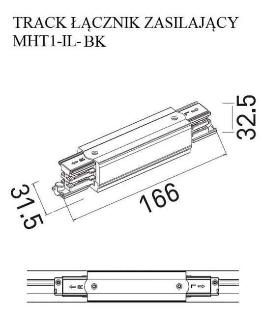 Maxlight MHT1-I-BK Internal connector