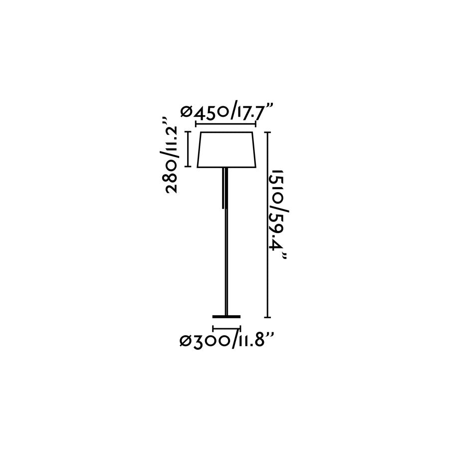 VOLTA Black floor lamp