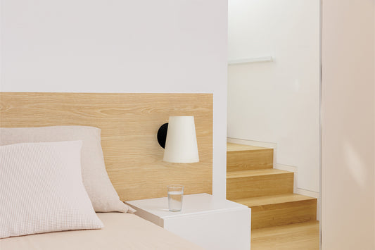 Aplique LUPE negro/beige